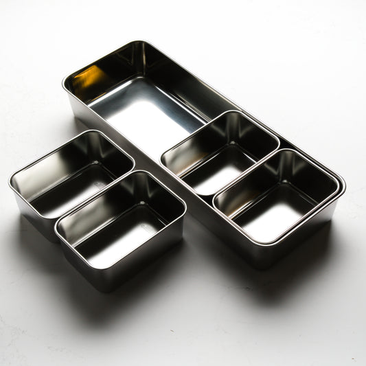 Stainless Yakumi Pan Large - 4 Compartments