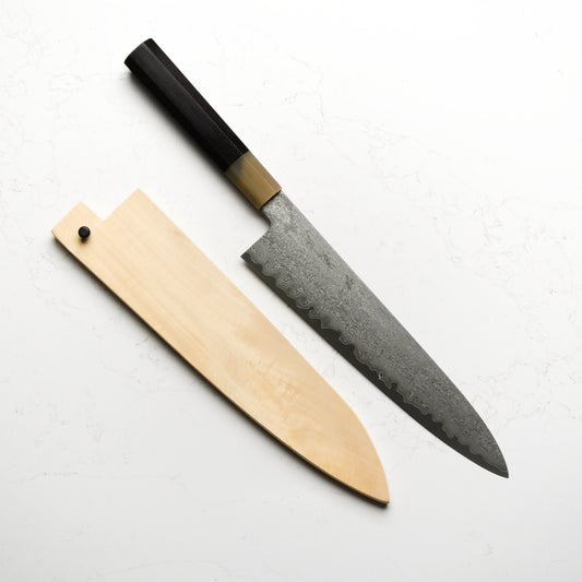 Nakagawa & Sakai Kikumori "Seiun" VG10 Damascus Gyuto 240mm w/ Saya