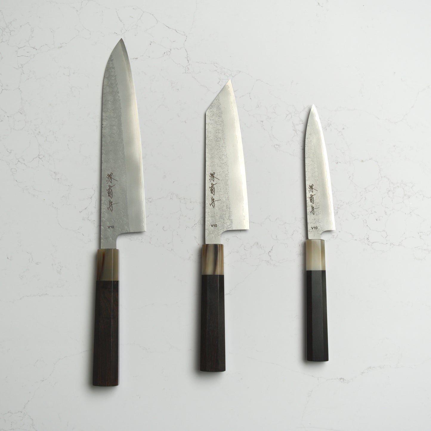 Sakai Kikumori VG10 Set - Gyuto, Bunka, Petty