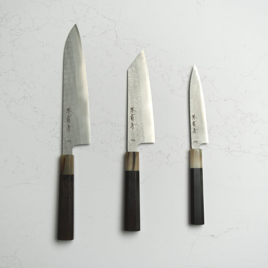 Sakai Kikumori VG10 Set - Gyuto, Bunka, Petty
