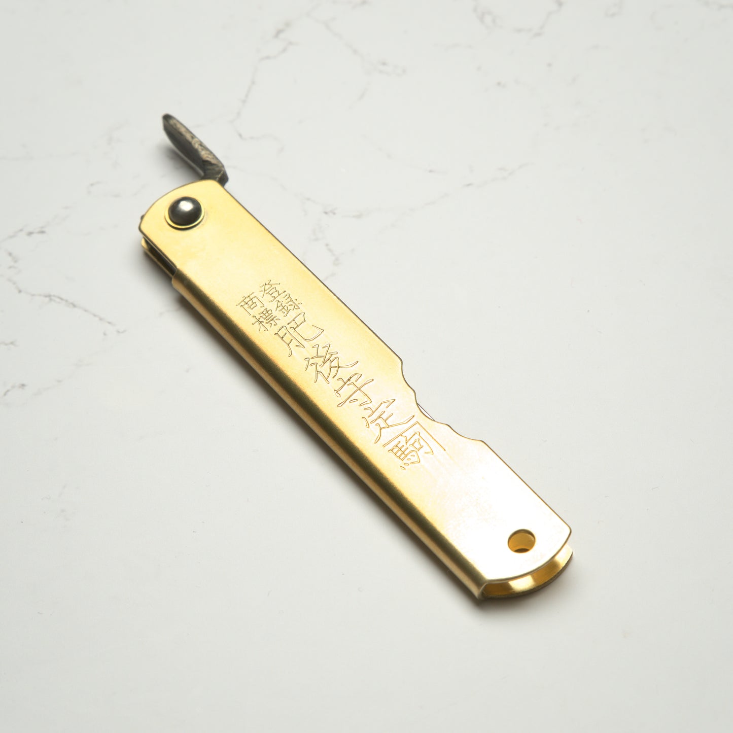 Nagao Kanekoma Higonokami Aogami Brass - Medium