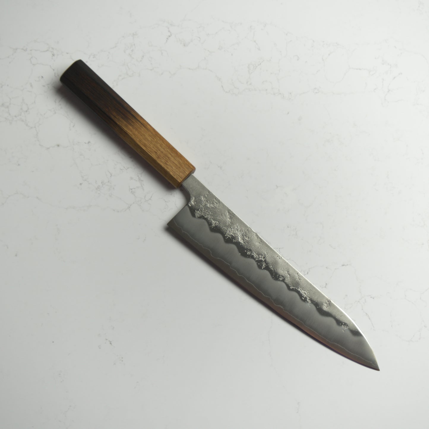 OUL Nashiji Ginsan Gyuto 210 - Burnt Oak Handle