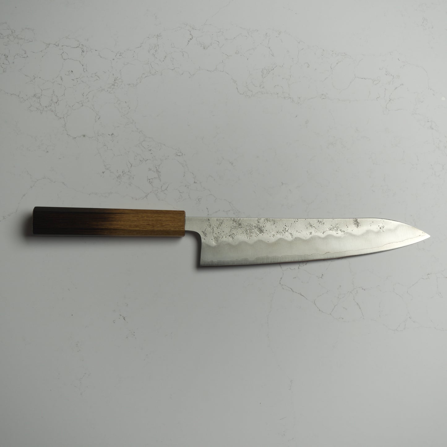 OUL Nashiji Ginsan Gyuto 210 - Burnt Oak Handle
