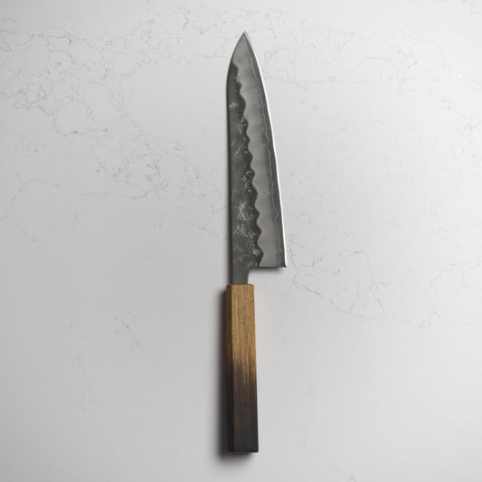OUL Nashiji Ginsan Gyuto 210 - Burnt Oak Handle
