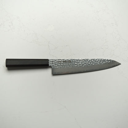 Sakai Kikumori VG10 Tsuchime Damascus Gyuto 210mm - Ebony Mono