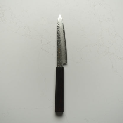 Sakai Kikumori VG10 Tsuchime Damascus Petty 150mm - Ebony Mono