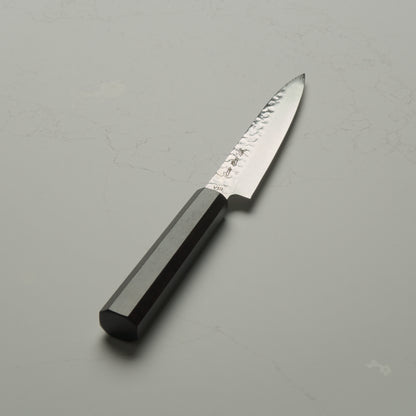 Sakai Kikumori VG10 Tsuchime Damascus Petty 150mm - Ebony Mono