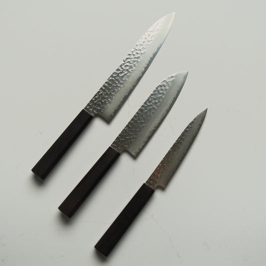Sakai Kikumori VG10 Damascus Set - Gyuto, Santoku, Petty