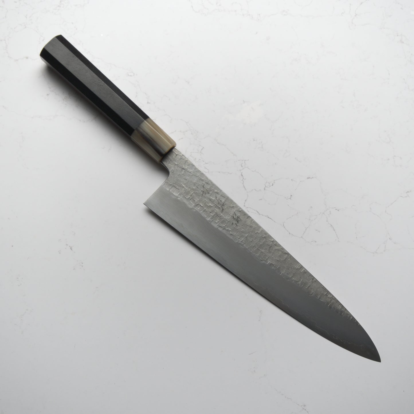 Satoshi Nakagawa Ginsan Tsuchime Gyuto 240mm - Ebony & Blonde