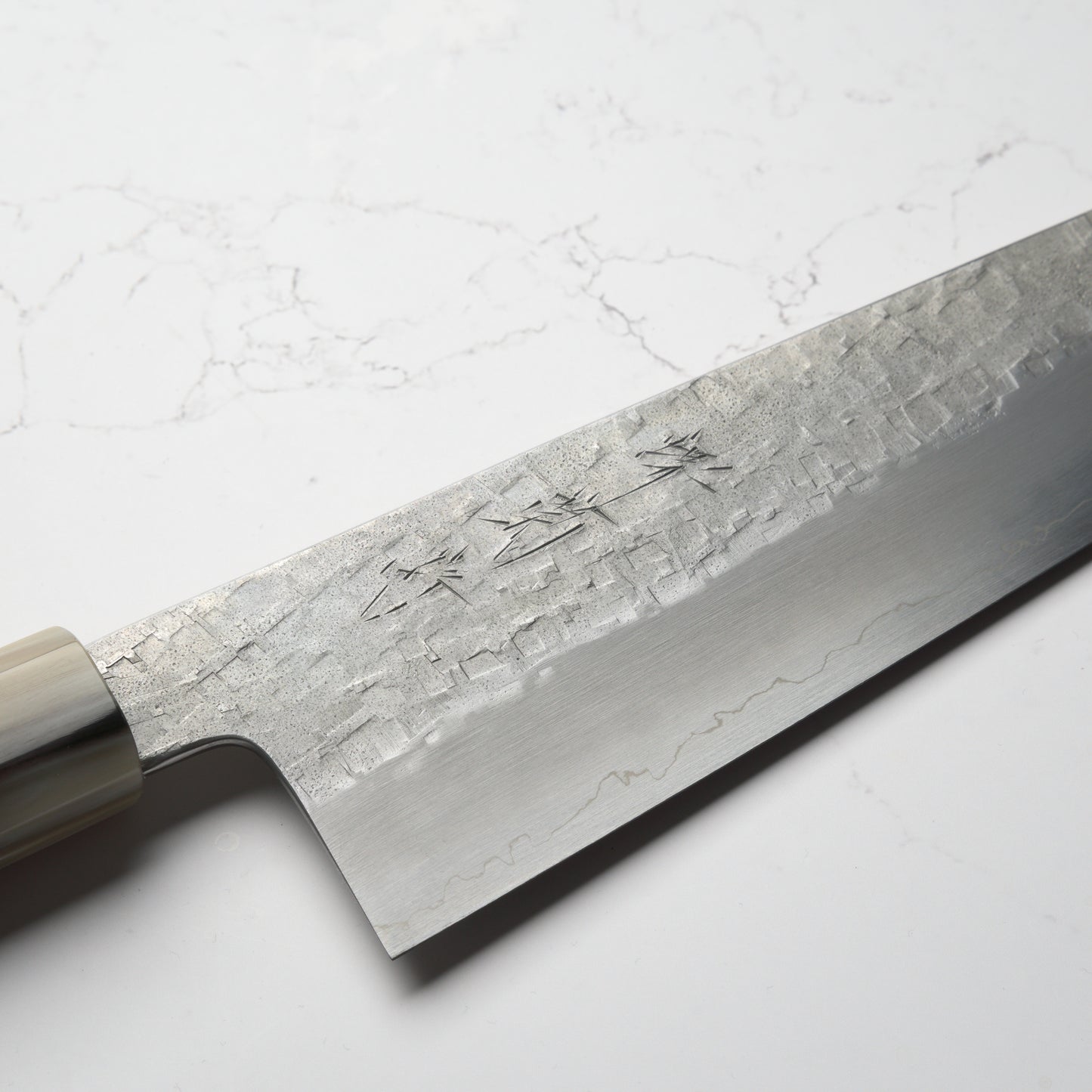Satoshi Nakagawa Ginsan Tsuchime Gyuto 240mm - Ebony & Blonde