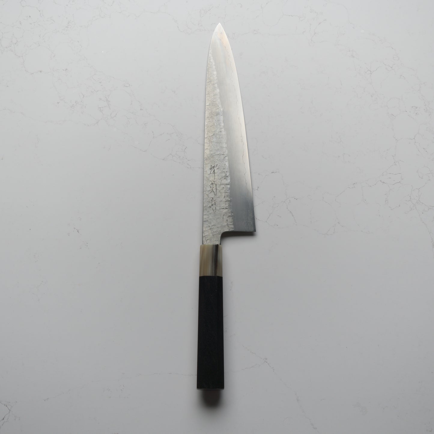 Satoshi Nakagawa Ginsan Tsuchime Gyuto 240mm - Ebony & Blonde