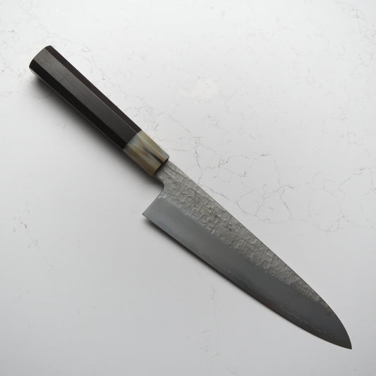 Satoshi Nakagawa Ginsan Tsuchime Gyuto 210mm - Ebony & Blonde