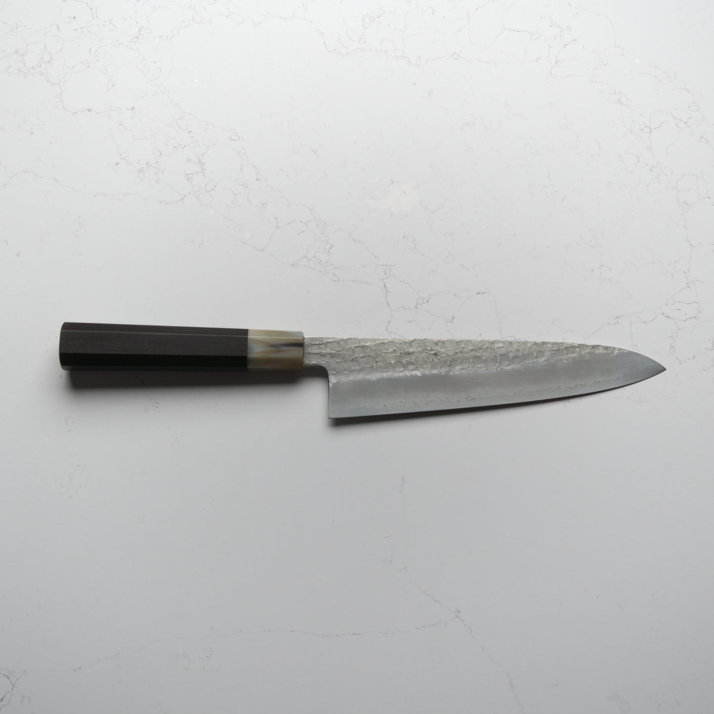 Satoshi Nakagawa Ginsan Tsuchime Gyuto 210mm - Ebony & Blonde