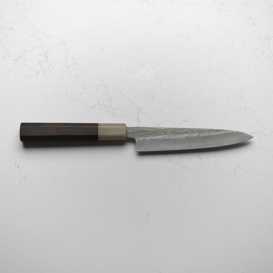 Satoshi Nakagawa Ginsan Tsuchime Petty 150mm - Ebony & Blonde