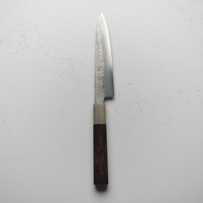 Satoshi Nakagawa Ginsan Tsuchime Petty 150mm - Ebony & Blonde