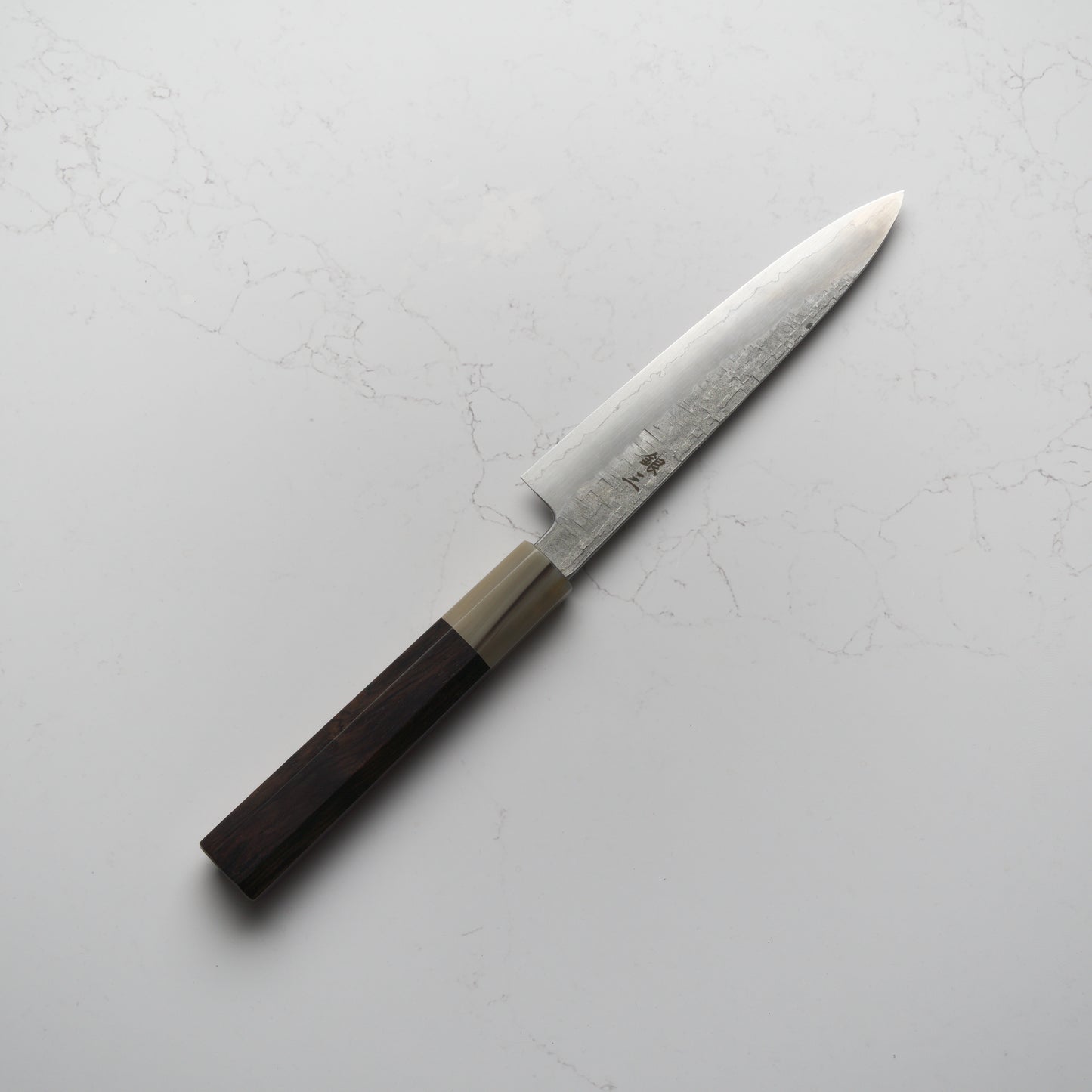 Satoshi Nakagawa Ginsan Tsuchime Petty 150mm - Ebony & Blonde