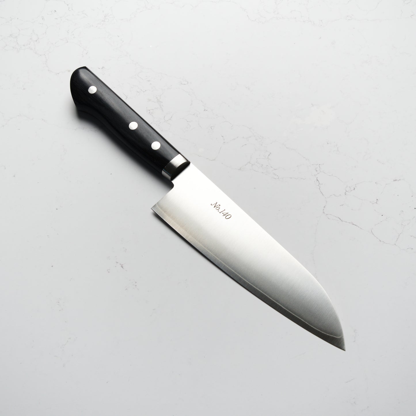 Morihei Kiyomitsu #140 Santoku 165mm - Pakkawood Handle