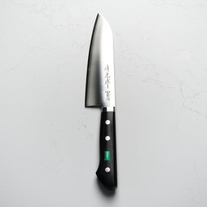Morihei Kiyomitsu #140 Santoku 165mm - Pakkawood Handle