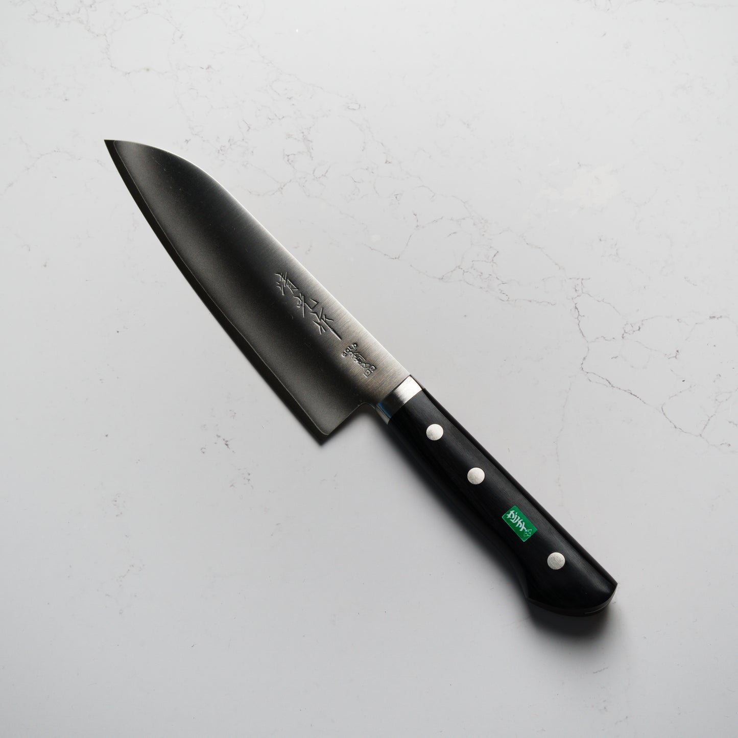 Morihei Kiyomitsu #140 Santoku 165mm - Pakkawood Handle