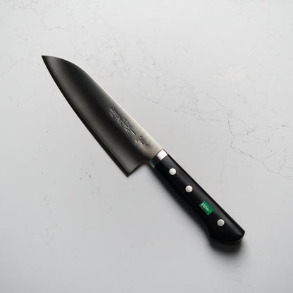 Morihei Kiyomitsu #140 Santoku 165mm - Pakkawood Handle