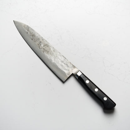 Morihei Hisamoto White #1 Tsuchime Stainless Clad Gyuto 240mm - Pakkawood Handle