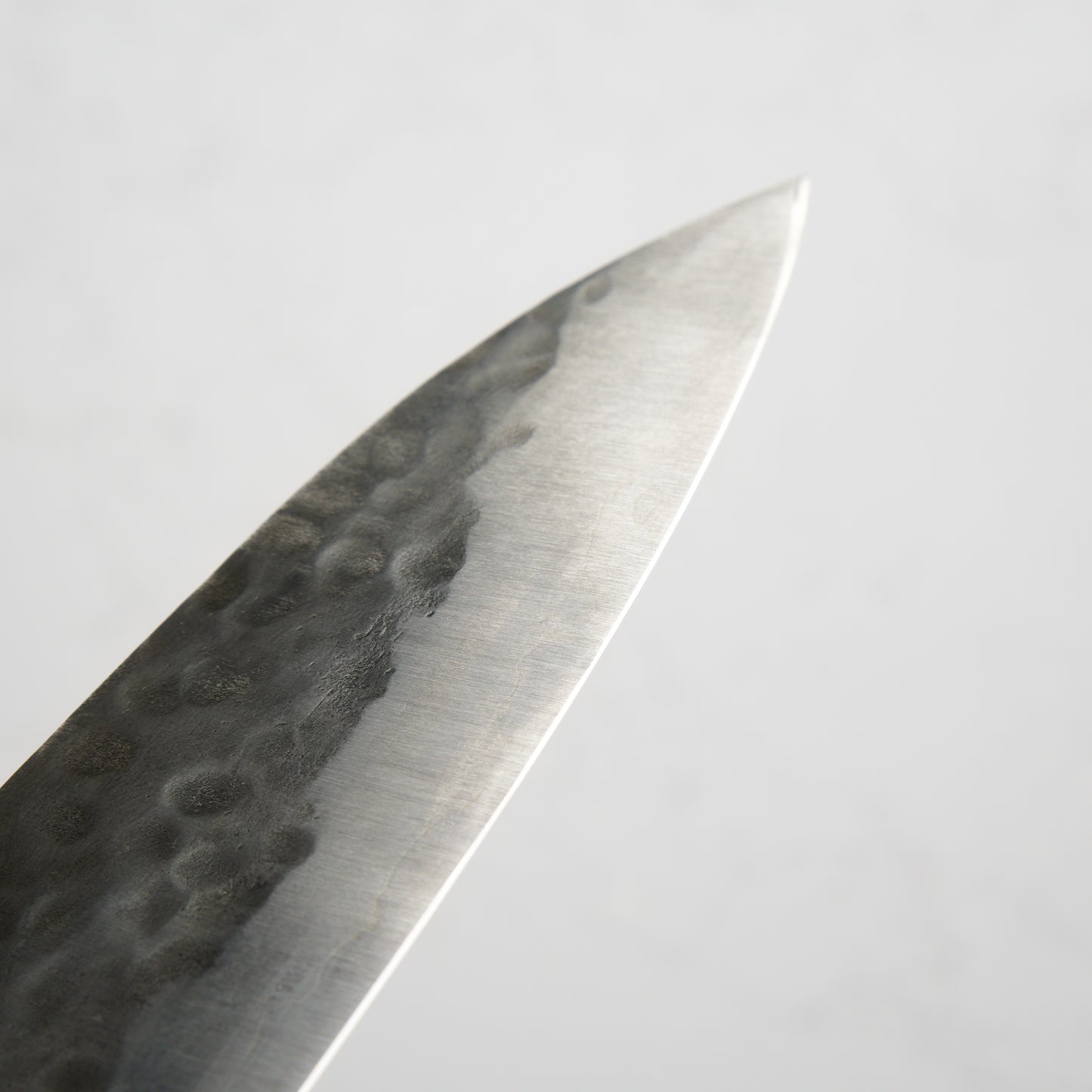 Morihei Hisamoto White #1 Tsuchime Stainless Clad Gyuto 240mm - Pakkawood Handle