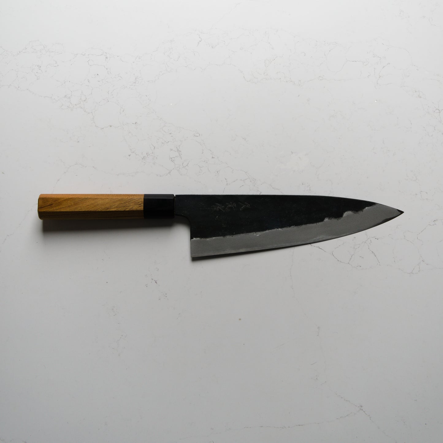 Morihei Hisamoto White #2 Kurouchi Extra Tall Gyuto 210mm - Keyaki Zelkova