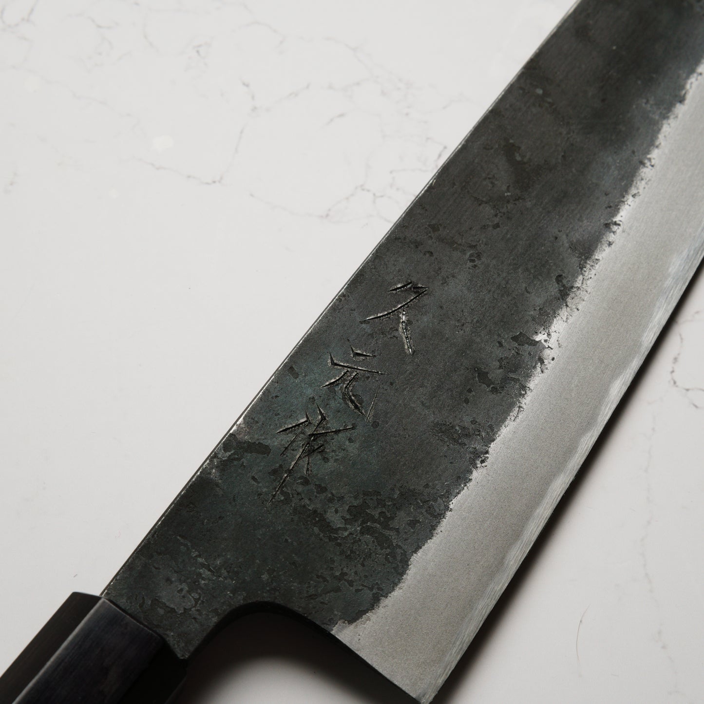 Morihei Hisamoto White #2 Kurouchi Extra Tall Gyuto 210mm - Keyaki Zelkova