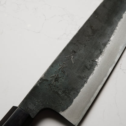 Morihei Hisamoto White #2 Kurouchi Extra Tall Gyuto 210mm - Keyaki Zelkova