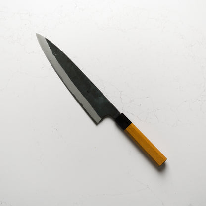 Morihei Hisamoto White #2 Kurouchi Extra Tall Gyuto 210mm - Keyaki Zelkova