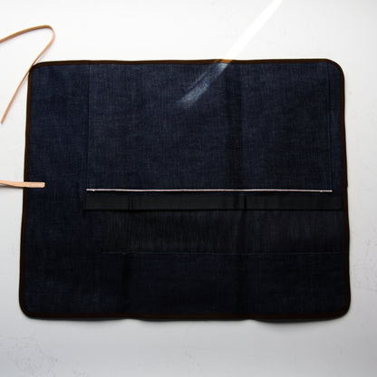 West Japan Tools 6 Piece Knife Roll - Okayama Denim
