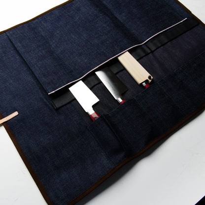 West Japan Tools 6 Piece Knife Roll - Okayama Denim