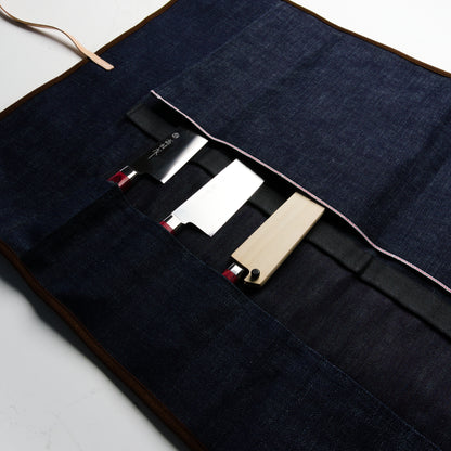 West Japan Tools 6 Piece Knife Roll - Okayama Denim