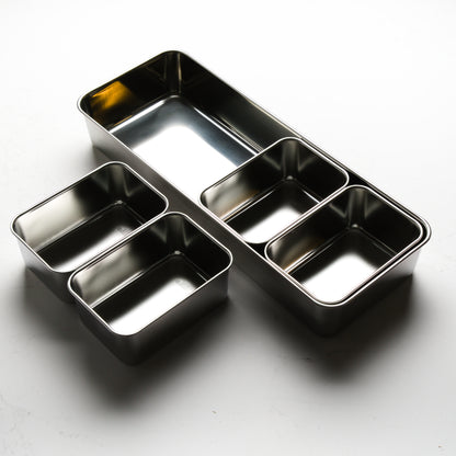 Stainless Yakumi Pan Large - 4 Compartments