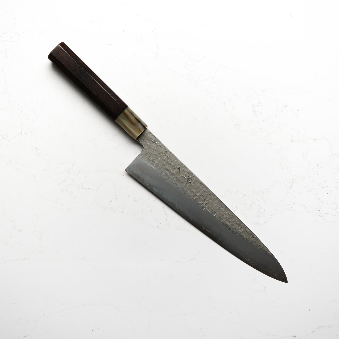 Satoshi Nakagawa Ginsan Tsuchime Gyuto 240mm - Ebony & Blonde
