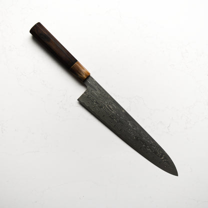 Nakagawa & Sakai Kikumori SPG Strix Damascus Gyuto 240mm w/ Saya