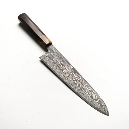 Nakagawa & Sakai Kikumori SPG Strix Damascus Gyuto 240mm w/ Saya