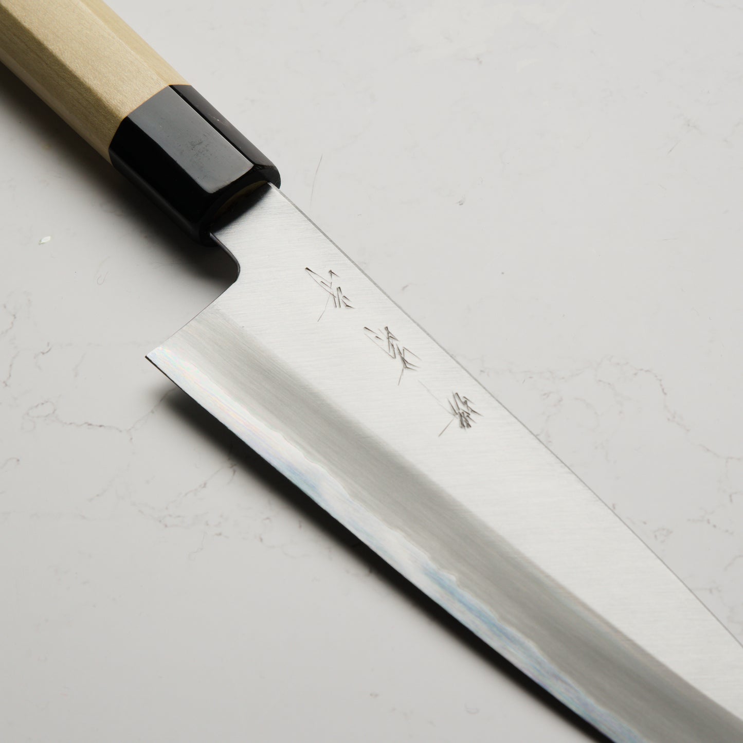 Sakai Kikumori x Nakagawa Kasumi White #1 Stainless Clad Gyuto 210mm - Magnolia