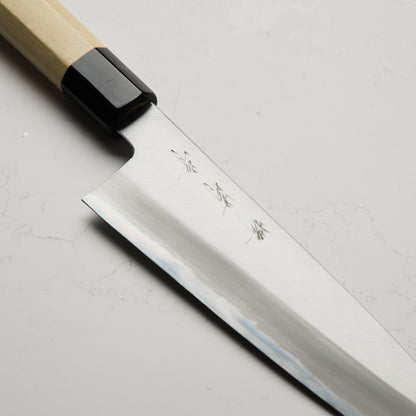 Sakai Kikumori x Nakagawa Kasumi White #1 Stainless Clad Gyuto 210mm - Magnolia