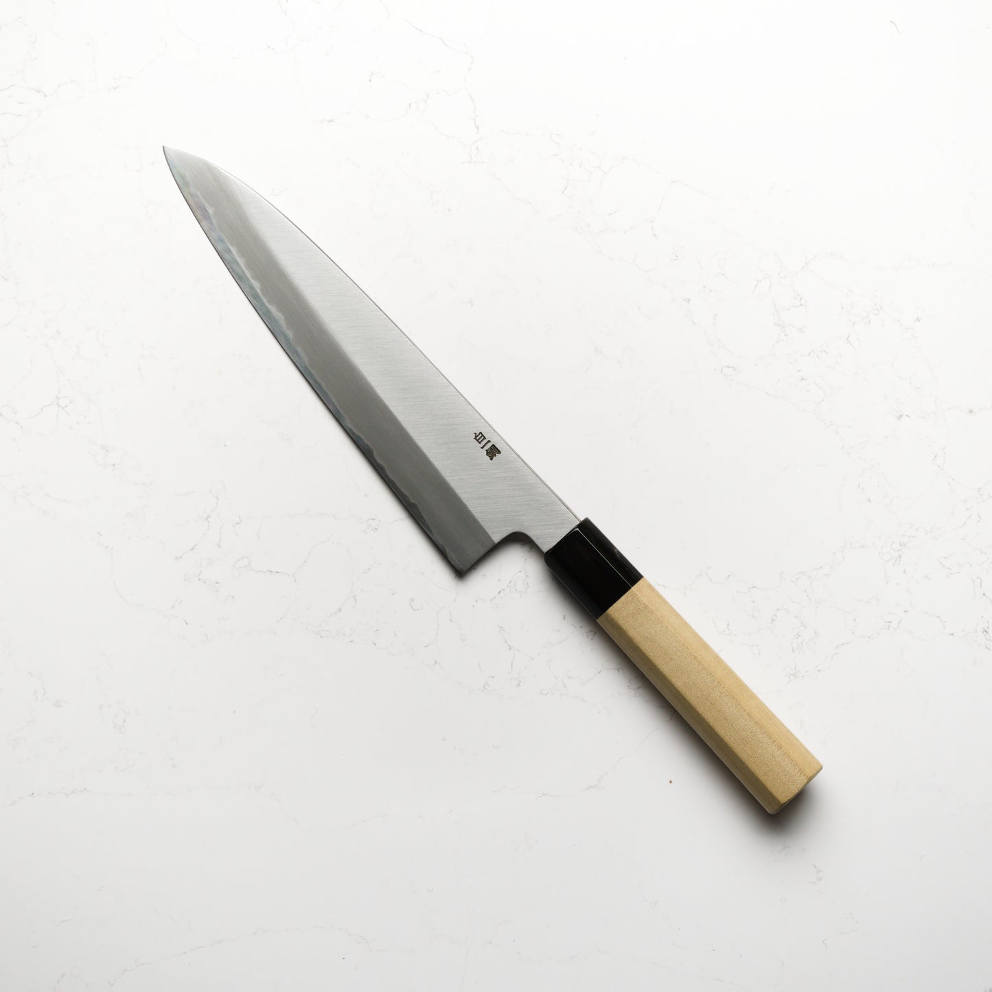 Sakai Kikumori x Nakagawa Kasumi White #1 Stainless Clad Gyuto 210mm - Magnolia