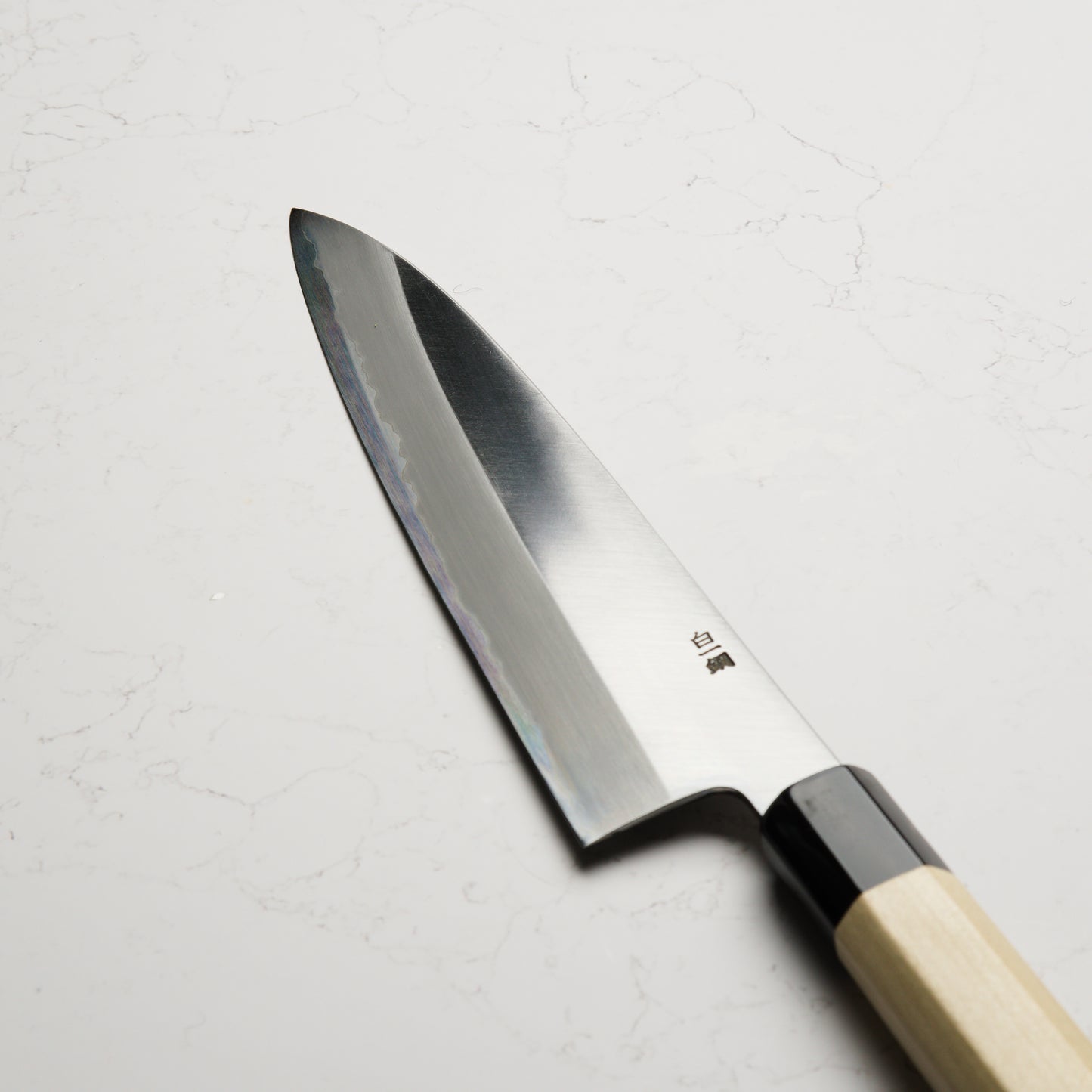 Sakai Kikumori x Nakagawa Kasumi White #1 Stainless Clad Gyuto 210mm - Magnolia