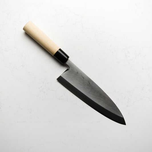 Sakai Kikumori Shironiko Deba 210mm - Magnolia and Black Horn