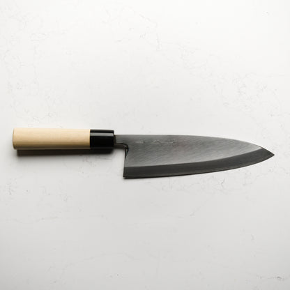 Sakai Kikumori Shironiko Deba 210mm - Magnolia and Black Horn
