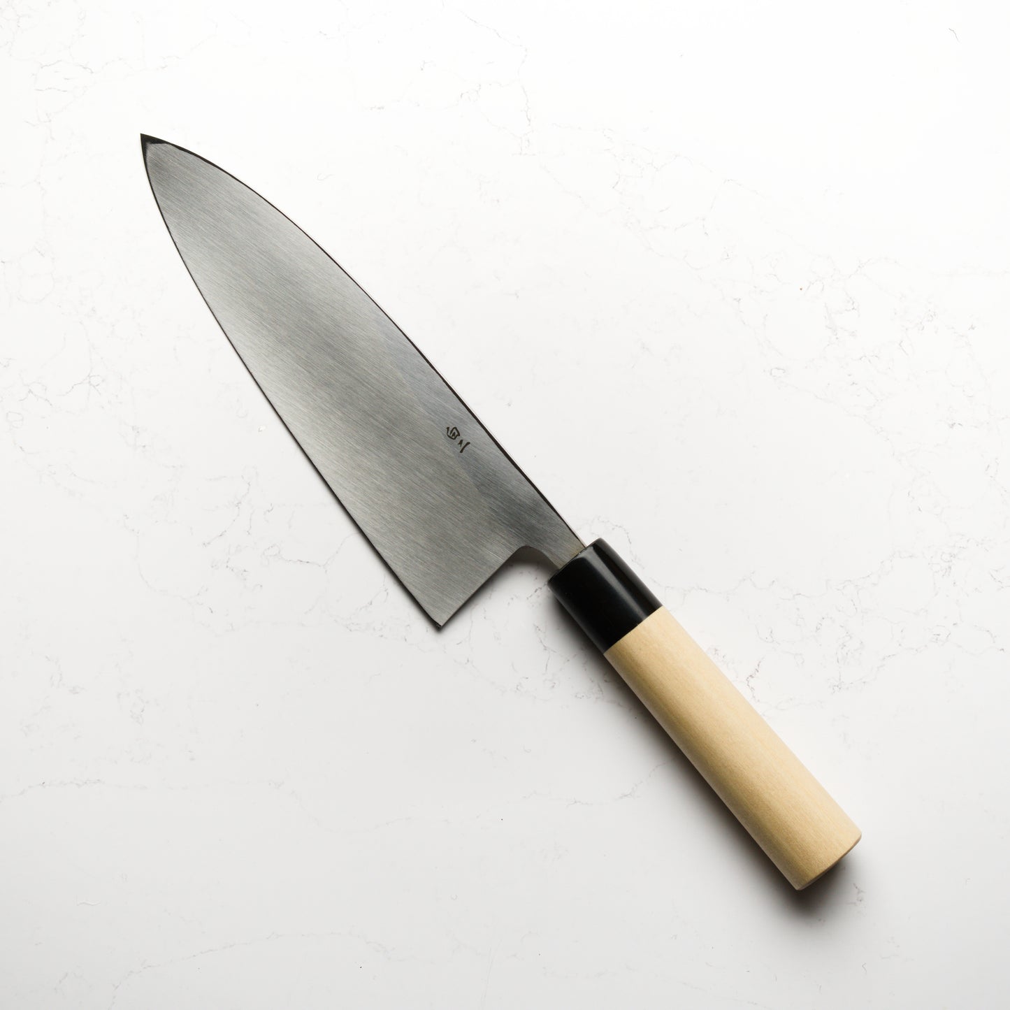 Sakai Kikumori Shironiko Deba 210mm - Magnolia and Black Horn