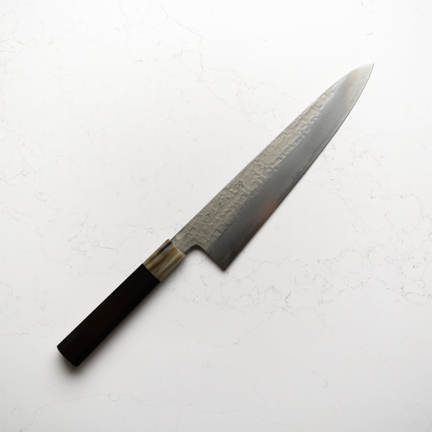 Satoshi Nakagawa Ginsan Tsuchime Gyuto 240mm - Ebony & Blonde