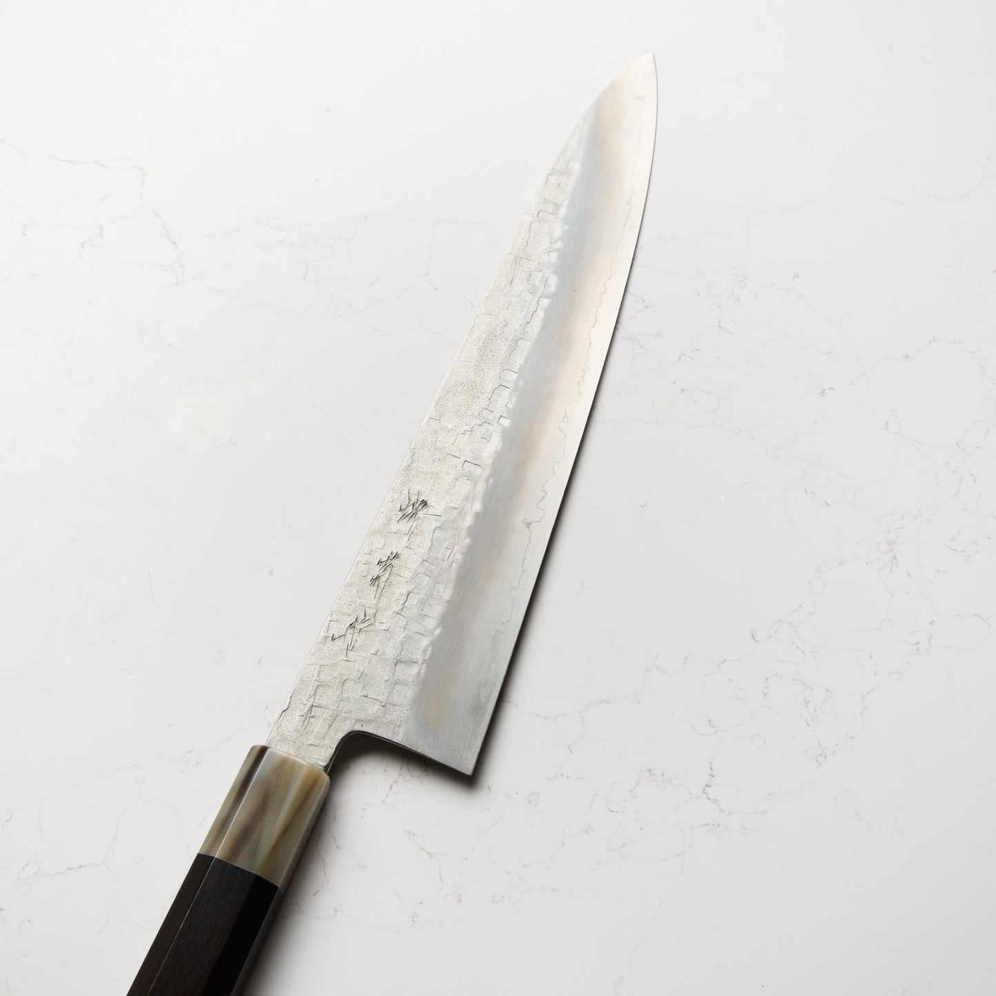 Satoshi Nakagawa Ginsan Tsuchime Gyuto 240mm - Ebony & Blonde