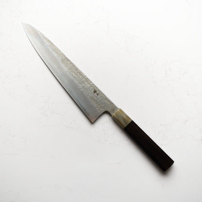 Satoshi Nakagawa Ginsan Tsuchime Gyuto 240mm - Ebony & Blonde