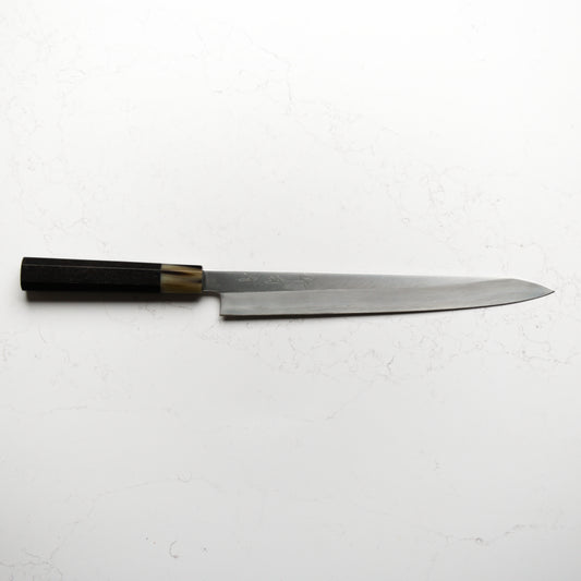 Satoshi Nakagawa Ginsan Sujihiki 270mm - Ebony and Blonde