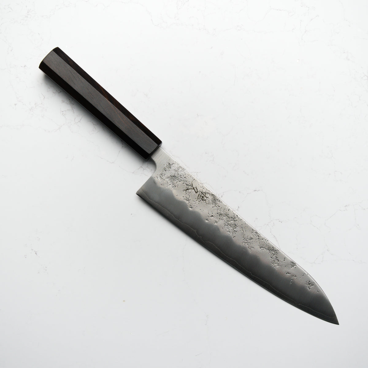 Tsunehisa Ginsan Nashiji Gyuto 210mm - Ebony