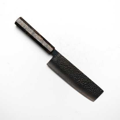 Sakai Kikumori VG10 Damascus Kurouchi Nakiri 170mm